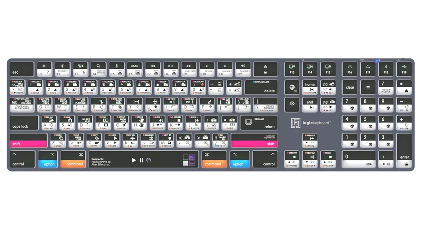 Premiere Pro & After Effects<br>We call it Adobe Filmmaker<br>TITAN Wireless Backlit Keyboard - Mac<br>